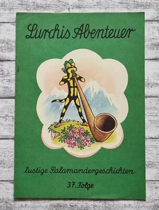 1966 Lurchis Abenteuer 37. Folge Salamander Alphorn Alm Schuhe Comic Werbung alt - Picture 1 of 3