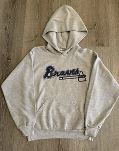 Hanes Boys Comfort Blend Hooded Sweatshirt Youth Large 14-16 Braves Baseball - Picture 1 of 7