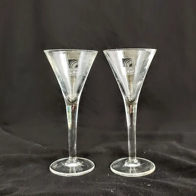 2 copos de licor cordial vintage Luigi Bormioli luz e música 5 1/2" 2 oz - Imagem 1 de 4