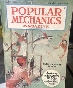 Popular Mechanics Magazine - May 1946 - Undersea Moviemaking, Byron Nelson Golf - Picture 1 of 2