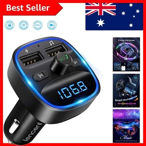 Wireless Car Charger with Blue Light & Battery Voltage Display for Drivers - Picture 1 of 10