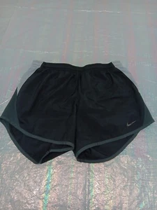 Nike Shorts Womens XS Black Training Running Drawstring Elastic Waist Gray Trim - Picture 1 of 10