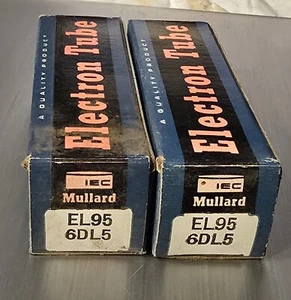 Pair Of NOS EL95 6DL5 MULLARD Electron Tube NIB  - Picture 1 of 7