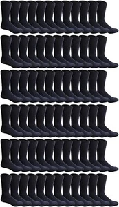 180 Pairs Yacht & Smith Big And Tall Mens Sport Crew Socks Wholesale Bulk 13-16 - Picture 1 of 2