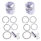 2sets 44.25mm Piston Pin Ring Gasket Clip Kit Fit For Honda CBT125 CM125 ow
