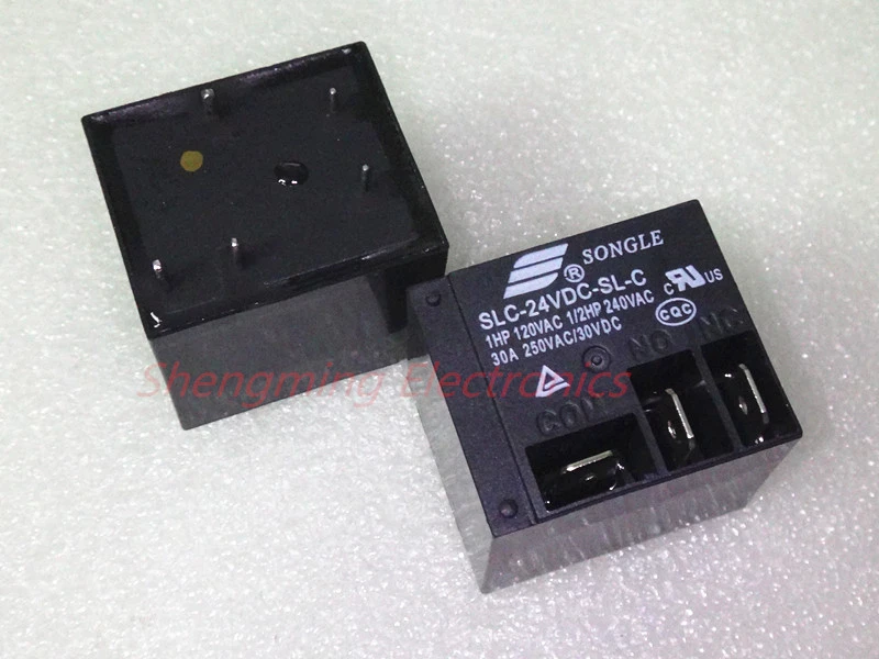 2pcs T91 5pins SLC-24VDC-SL-C Electrical PCB Power Relay 30A 250VAC - Image 1 of 1
