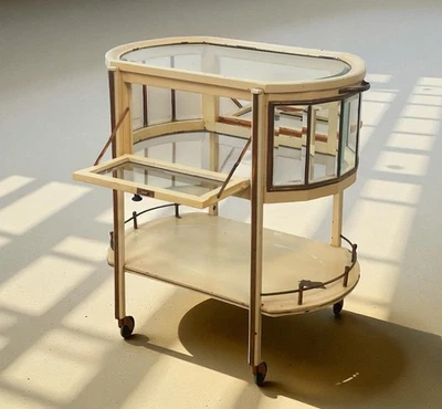 Rockhausen Glass Cocktail Bar dessert pastry Trolley Early 20th Century DELIVERY - Image 1 of 4