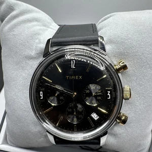 Timex Black Mens Chronograph Watch Marlin Chrono TW2W51500 - Picture 1 of 4