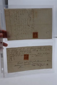 1865/1868 VINTAGE HANDWRITTEN DOCUMENTS LOT OF 2 - Picture 1 of 7