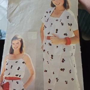 butterick 3088 Vintage used cut Sewing Pattern ladies dress UK Size 8-12 - Picture 1 of 3
