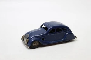 Triang Minic 9M 'STREAMLINE SALOON' Clockwork Tinplate Car in Blue - Picture 1 of 6