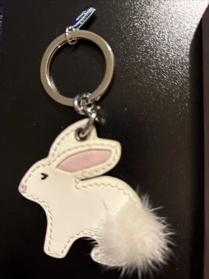 Llavero Coach Bunny Cola Visón Real Llavero Nuevo RARO Foto 1 de 2