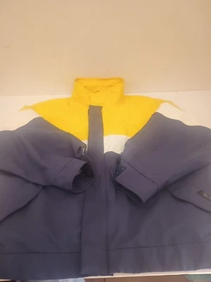 Chaqueta cortavientos Jack Nicklaus Gore-Tex para hombre colorblock impermeable vintage Foto 1 de 4
