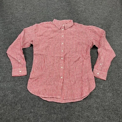 RALPH LAUREN Petite Relaxed Fit Striped Linen Shirt Women's Size PL  - Image 1 of 4