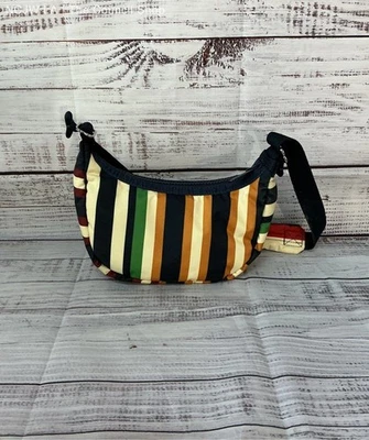 Women's Le Sportsac x Libertine Striped Eton Mini Crescent - Image 1 of 4