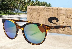 COSTA DEL MAR tortoise/green mirror ISLA polarized 580G sunglasses NEW IN BOX! - Picture 1 of 11