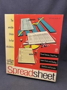 Vtg 1992 Big Box Easy Working for Windows SpreadSheet Spread Sheet 3.1 Floppy PC - Picture 1 of 8