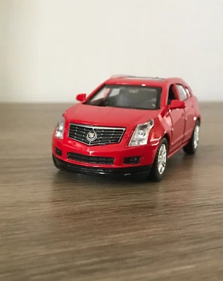 CADILLAC SRX SUV 1:43 SCALE HTF CAR DIECAST VEHICLE RARE RED MODEL - Image 1 of 4