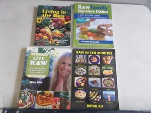 4 RAW # TRADE PB COOKBOOKS LIVING IN SIGNATURE DISHES RECIPES - Imagen 1 de 3