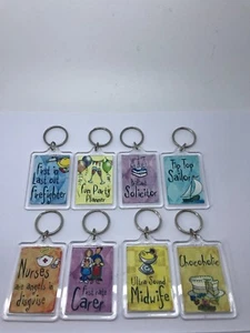 JOB OCCUPATION KEYRINGS - 29 Various Occupation Designs Available  - Picture 1 of 32
