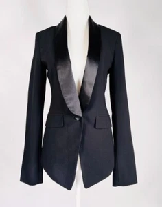 BCBGMAXAZRIA Damen Blazer Smoking Style XS Schwarz - Bild 1 von 8