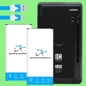 Long Life 2x 3980mAh Battery Rapid Charger Cable f Samsung Galaxy J7 2017 J727U - Picture 1 of 1