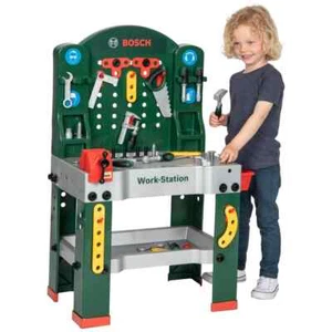 Bosch Super Workstation Kids Workbench Toy Playset 53 pcs (61L x 45W x 101H cm) - Picture 1 of 6