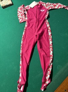 Badeanzug Mädchen Medium durchgehender Reißverschluss - Bild 1 von 4