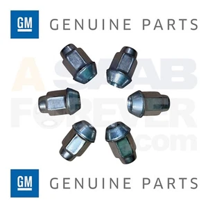 GM Wheel Lug Nut OEM 09594682 M12x1.5 19mm Hex SET OF 6 Fits GM, Isuzu, Saab NEW - Picture 1 of 8