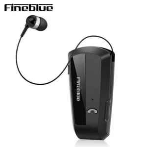 FineBlue F990 Wireless Vibrate Clip Earphone Headset Bluetooth5.0 Retractable - Picture 1 of 11