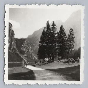 Pragser Wildsee Lago di Braies Südtirol Italien 1959 - Altes Foto - Picture 1 of 2
