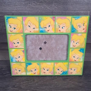 Disney Store Tinkerbell Expressions Faces Picture Frame Green Holds 4x6 Photo - Picture 1 of 9