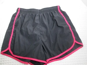 Athletech gefütterte Laufshorts Damen Medium schwarz pink sportlich Kordelzug - Bild 1 von 3