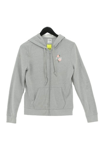 UNDERCOVER Felpa donna Victoria's Secret rosa con cappuccio S grigio cotone con zip intera poliestere