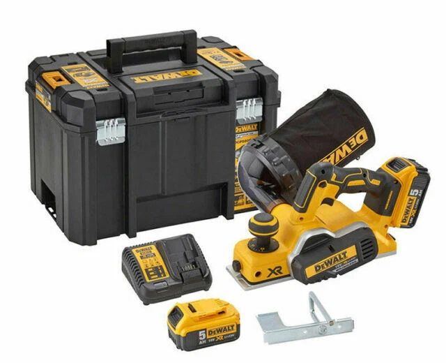 DeWalt DCP580P2 18V XR Cordless Brushless Planer Kit with 2 x 5.0ah Batteries - Image 1 of 1