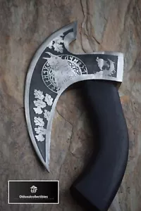 Best Camping Axes Uk , Carbon Steel Hatchet Axe Head Wood Splitting Norse AXE - Picture 1 of 7