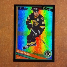 3-05-30 . 2013-14 opc o-pee-chee black rainbow /100 #383 zdeno chara