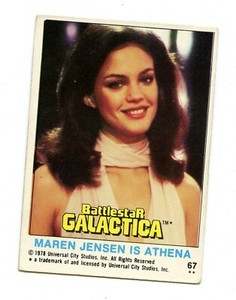 1978 Battlestar Galactica Trading Card #67 Maren Jensen is Athena
