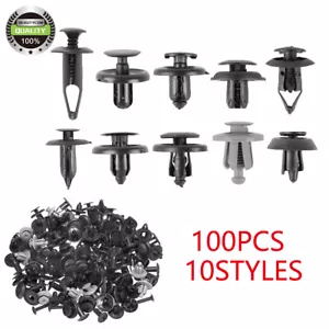 100X Rivets Bumper Fender Clips For Pontiac 2010 G3 G5 G6 Matiz Vibe Nissan 370Z - Picture 1 of 5