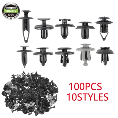 100X Remaches Parachoques Clips Para Guardabarros Para Pontiac 2010 G3 G5 G6 Matiz Vibe Nissan 370Z Foto 1 de 4