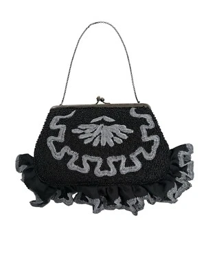 出售 Moyna 女式串珠刺绣 Kisslock 手包迷你钱包 — 第 1/4 张图片