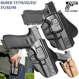 Taktisches Padlle OWB Pistolenholster aus Polymer GLOCK 17/19/22/23/31/32/43/45 - Bild 1 von 9