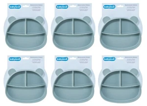 6 x 1 Stk | babylove Esslernteller Silikon blau - Bild 1 von 1