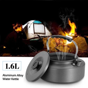 1.6L Outdoor Camping Kettle Water Kettle Pot Aluminum Alloy Construction M3L8 - Picture 1 of 12