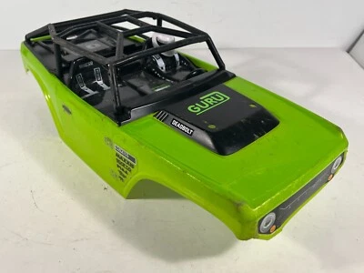Repaired Used Green Axial Deadbolt 1/10 RC Crawler Body w/ Cage See Images - Image 1 of 4