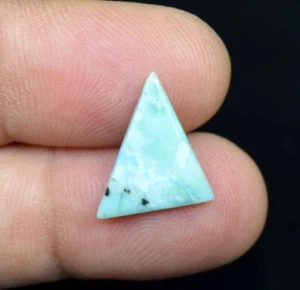 3,65 Cts. Cabujón triángulo larimar 100 % natural 18*14*2,5 mm piedras preciosas sueltas - Imagen 1 de 3
