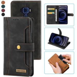 Asus Zenfone 3 ZE520KL Notebook Style Card Case,Leather Magnetic Flip Phone Case - Picture 1 of 22