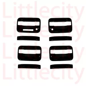 Para Ford F-150 04-09 10 11 12 13 14 cubierta negra manija de 4 puertas con teclado/ojo de cerradura - Imagen 1 de 1