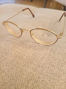 ENCANTADORES Monturas de Gafas Pequeñas Unisex Oro Titanio Puro De Colección Japón CH8011 - Imagen 1 de 8