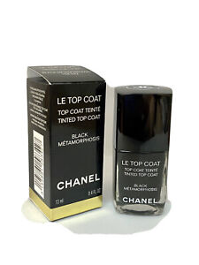CHANEL Nail Colour Polish - Tinted Top Coat Black Metamorphosis new in box